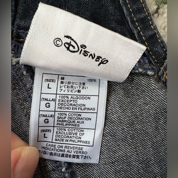 Walt Disney Denim Short Overall-Size L - Picture 6 of 7